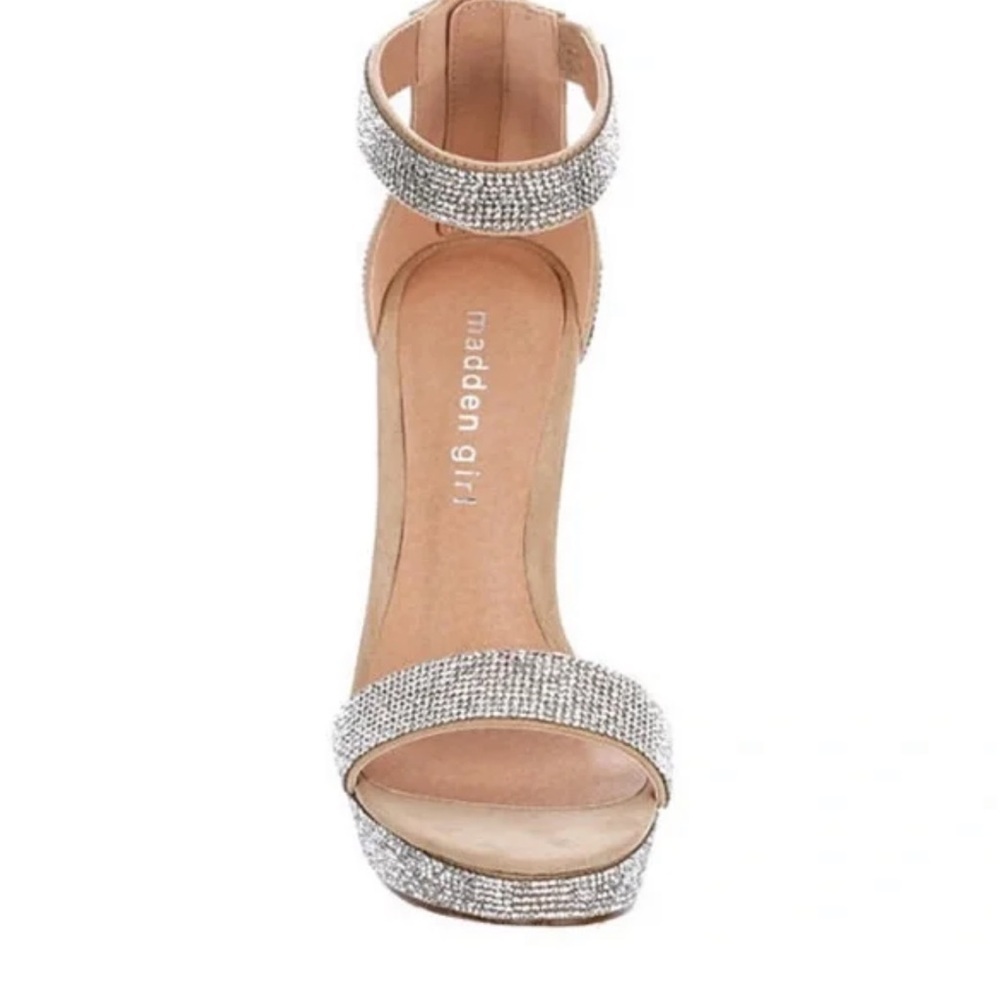 Madden Girl Rhinestone Siren Platform chunk heels